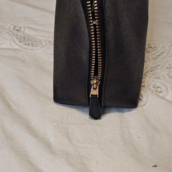 Coach Black Leather Cosmetic Bag - Picture 3 of 5